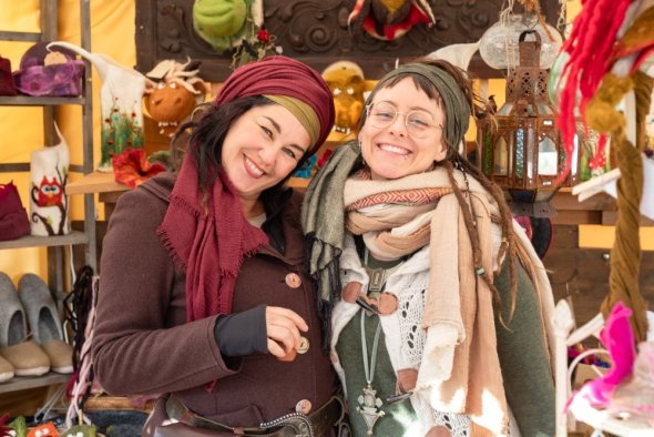 Frauen an der Filzerei